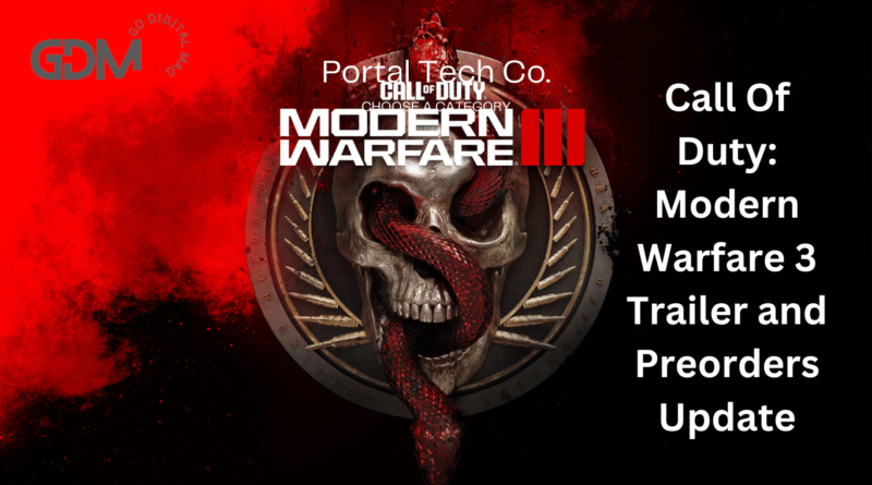 Call Of Duty: Modern Warfare 3 Trailer and Preorders Update